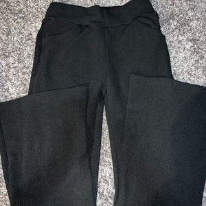 Black flare pants